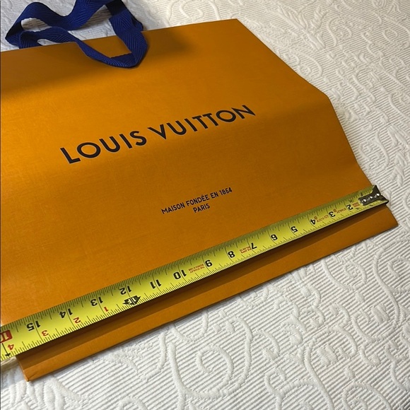 Louis Vuitton Tangerine Bag with Navy Handles - Picture 7 of 7